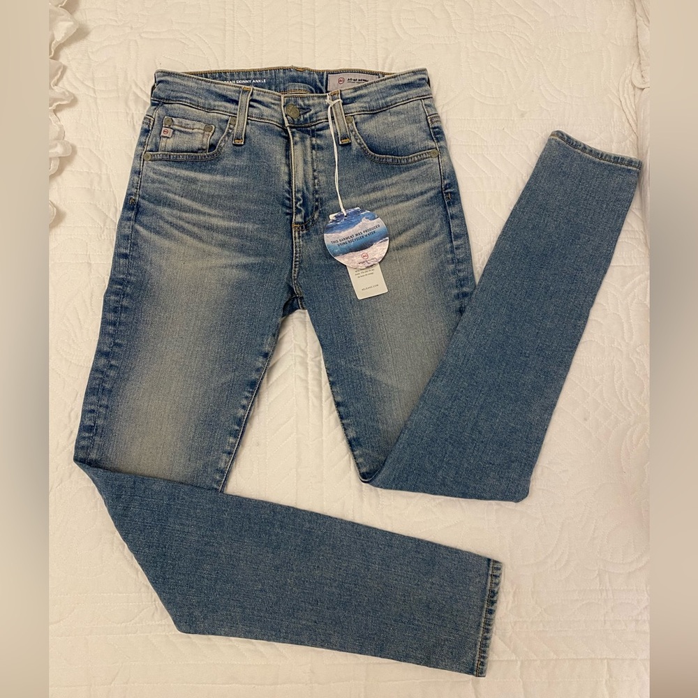 AG High-Rise Skinny Ankle Jeans